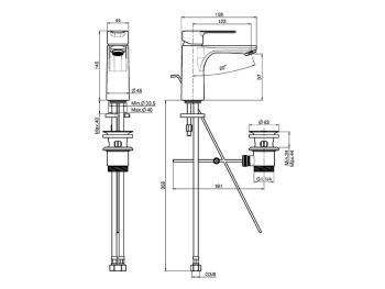Смеситель для раковины Fima Carlo Frattini Mast F3131CR хром