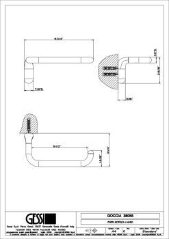 Держатель туалетной бумаги Gessi Goccia 38055.031 Chrome