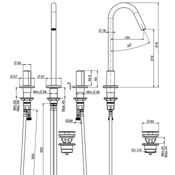 Смеситель для раковины Fima Carlo Frattini So F3191CCR click-clack, хром
