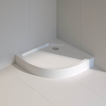 Душевой поддон полукруглый RGW SMC SMC/R W белый (Уценка) 900x900 мм 57350499-01U