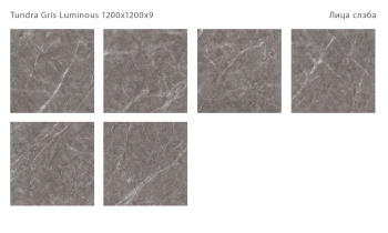 Слэб керамический STAROSLABS Tundra Gris 120x120 Luminous Hg м2