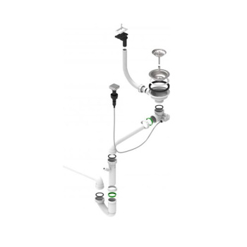 Одинарный сифон 1XQM 114-PPPA POP-UP-K ALB