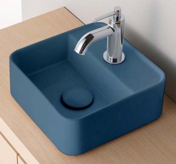 Раковина накладная Cielo Les Petites LPLAQSF OL 28 см синий