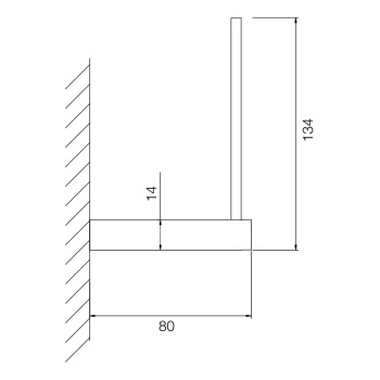Держатель для т/б. Fima Carlo Frattini Accessori подвесной, золото F6025/1OR