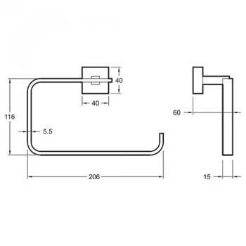 Jacob Delafon EO Mécanique Держатель для полотенец
