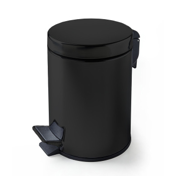 3SC Hotel&Hotel Ведро 5 л. 22,5x33,5xh30,5 см, с крышкой и механизмом softclose, цвет: чёрный матовы