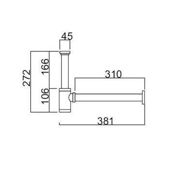 Сифон для раковины Cielo SIFBR бронза