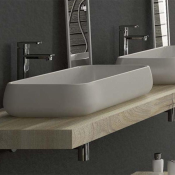 Раковина накладная Cielo Shui SHLAA80 PM 80 см серый