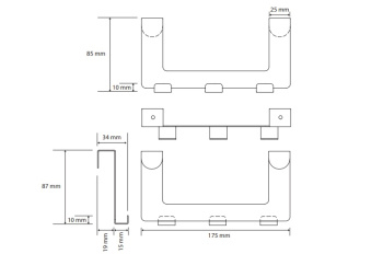 Вешалка Bemeta White 101106224