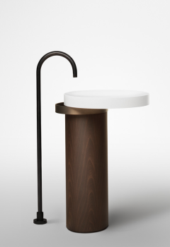 Раковина напольная Falper Eccentrico на пьедестале с полотенцедержателем 63х56х90см WN50630400000