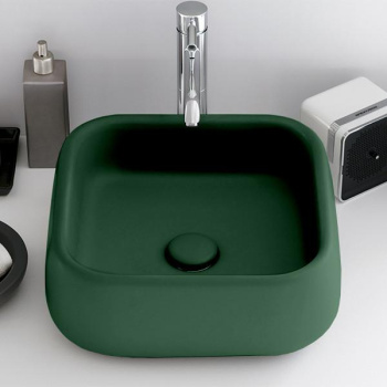 Раковина накладная Cielo Shui SHLAA40 MU 40 см зеленый