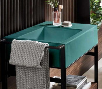 Раковина накладная Cielo I Narcisi NALAMSXSF SM 76 см левая зеленый