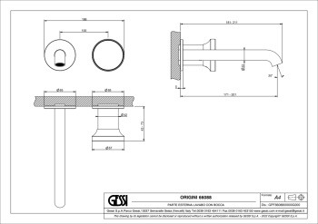 Смеситель для раковины Gessi Origini 66088.031 хром