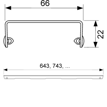 Декоративная решетка Tece Tecedrainline 601041 сталь