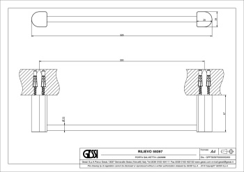Полотенцедержатель Gessi Rilievo 59397.031 Chrome