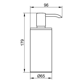 Дозатор для жидкого мыла Keuco Plan 14952010100 хром
