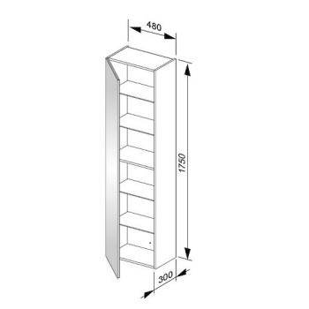 Шкаф-пенал Keuco Plan 48 32930300001