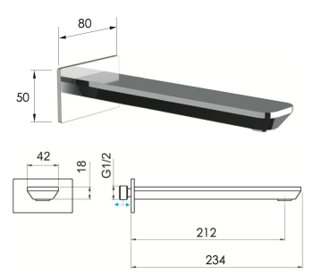 Излив Daniel Tiara TA4704LDP золото брашированное