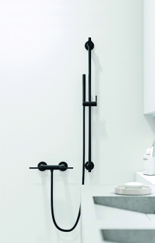 KLUDI NOVA FONTE смес. для душа черный PURISTIC