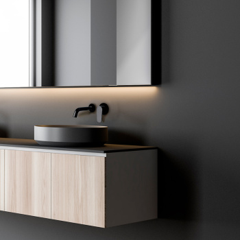 Смеситель для раковины Ramonsoler Alexia встраиваемый чёрный 362101NM