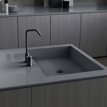 Керамогранит Motto 15mm Dark Grey Glossy 80x240 см N100144