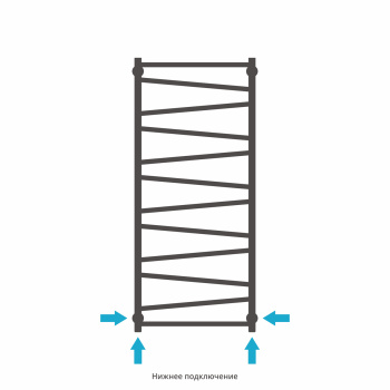Полотенцесушитель водяной Сунержа Сирокко 1200х500 03-0253-1250 золото