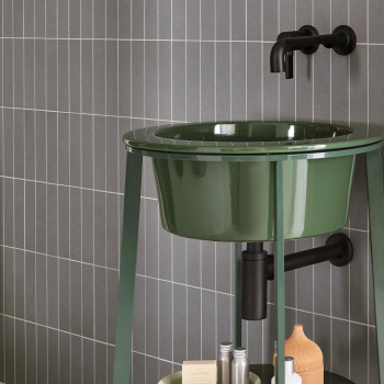 Раковина встраиваемая Cielo I Catini Catino Tondo CALAT MU 50 см зеленый