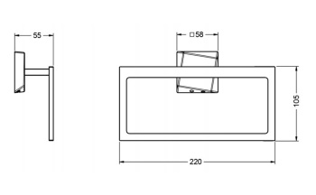 Держатель для полотенец Jorger Turn 623.00.047.000 chrome