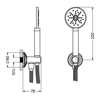 Душевой гарнитур Jorger Belledor 637.13.212.000 chrome