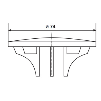 Декоративная крышка для сифона для поддона Sanit 34.036.00..0000, 821/50F, золото 02.567.88..0000gold