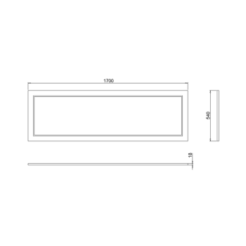Экран для ванны Burlington E24FW белый