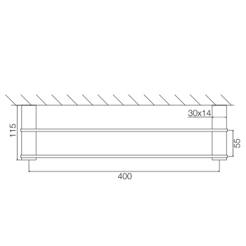 Полотенцедержатель Fima Carlo Frattini Quadra 300, двойной, хром F6021/40CR