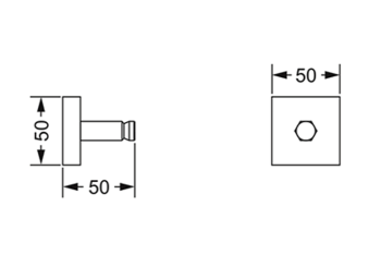 Крючок Jorger Charleston Square 634.00.022.000 chrome