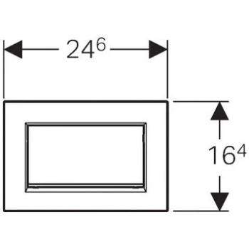 Кнопка смыва Geberit Sigma 30 115.893.KX.1 нержавеющая сталь
