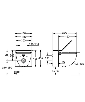 Подвесной унитаз Grohe Sensia IGS 39111LK0