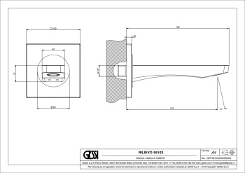 Излив Gessi Rilievo 59103.299 Matte Black