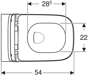 Унитаз подвесной Geberit Smyle Square 500.683.01.2 белый