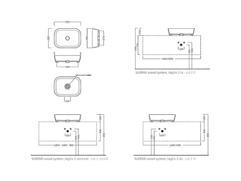 Раковина накладная Hatria HAPPY HOUR A0Y2A002