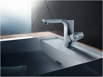 Смеситель для раковины Axor Urquiola 11021800 один источник, сталь