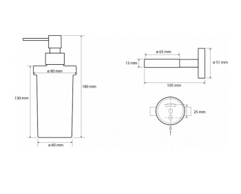Настенный дозатор для жидкого мыла Bemeta White 104109014 белый