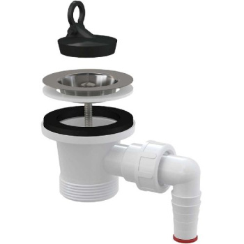 Выпуск для кухонной мойки Alcaplast A33P Нержавеющая сталь