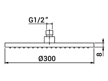 Верхний душ Mamoli SPARTACO 838S00F