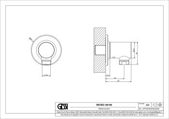 Шланговое подключение Gessi Inciso 58169.299 Matte Black