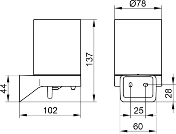 Дозатор для жидкого мыла Keuco Aveno 14652019000 хром