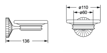 Мыльница Jorger Cronos 637.00.007.000 chrome