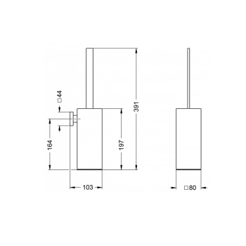 Ершик туалетный Jorger Acubo 627.00.000.000