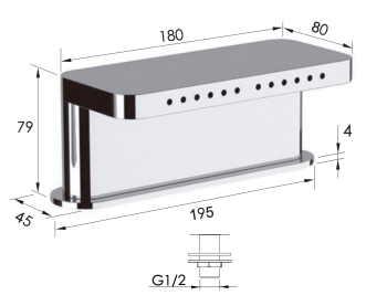 Излив в борт ванны Remer Minimal 91NCF