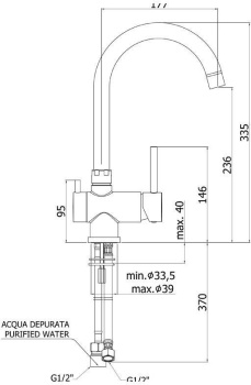 Смеситель для кухни Paffoni Stick SK190ST