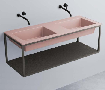 Раковина подвесная Cielo Era ERLA120SF CP 120 см розовый