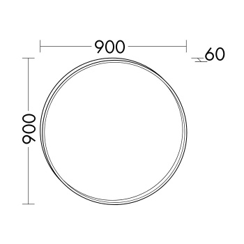 Burgbad Mya Зеркало с подсветкой 90 см